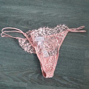 La Perla Blush Lace Panties (Size M)